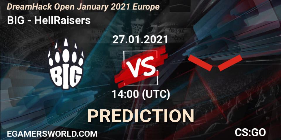 BIG vs HellRaisers: Betting TIp, Match Prediction. 27.01.21. CS2 (CS:GO), DreamHack Open January 2021 Europe