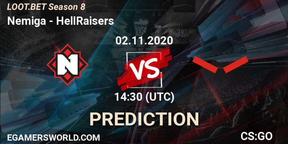 Nemiga vs HellRaisers: Betting TIp, Match Prediction. 02.11.20. CS2 (CS:GO), LOOT.BET Season 8
