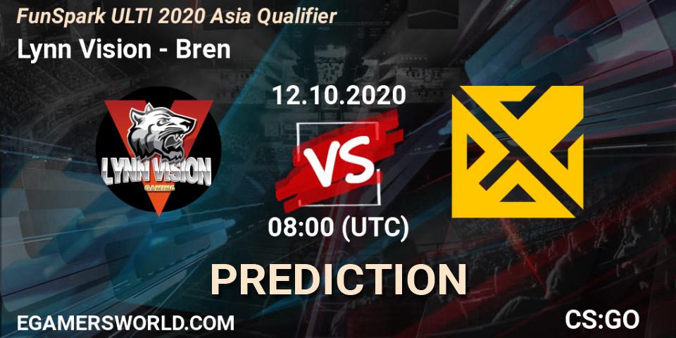 Lynn Vision vs Bren: Betting TIp, Match Prediction. 12.10.20. CS2 (CS:GO), FunSpark ULTI 2020 Asia Qualifier