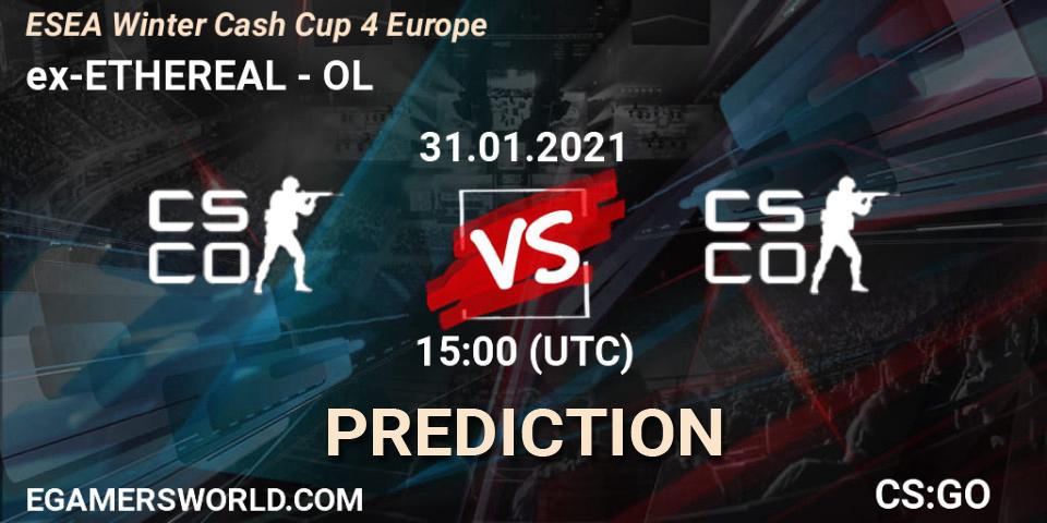 ex-ETHEREAL vs OL: Betting TIp, Match Prediction. 31.01.21. CS2 (CS:GO), ESEA Cash Cup - Europe: Winter 2020 #4