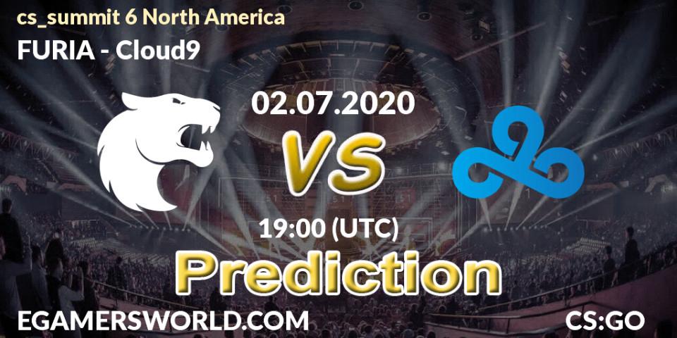 FURIA vs Cloud9: Betting TIp, Match Prediction. 02.07.2020 at 20:15. Counter-Strike (CS2), cs_summit 6 North America
