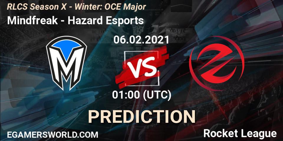 Mindfreak vs Hazard Esports: Betting TIp, Match Prediction. 06.02.2021 at 01:00. Rocket League, RLCS Season X - Winter: OCE Major