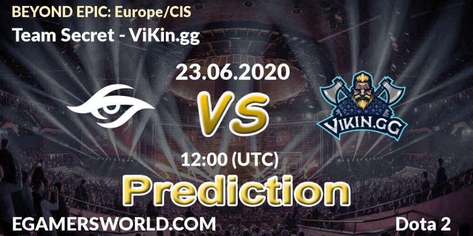 Team Secret vs ViKin.gg: Betting TIp, Match Prediction. 23.06.2020 at 12:04. Dota 2, BEYOND EPIC: Europe/CIS