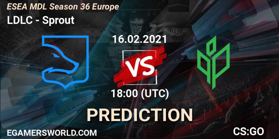 LDLC vs Sprout: Betting TIp, Match Prediction. 16.02.21. CS2 (CS:GO), MDL ESEA Season 36: Europe - Premier division