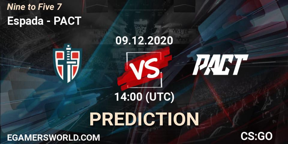 Espada vs PACT: Betting TIp, Match Prediction. 09.12.20. CS2 (CS:GO), Nine to Five 7