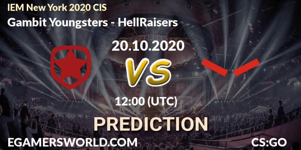 Gambit Esports vs HellRaisers: Betting TIp, Match Prediction. 20.10.20. CS2 (CS:GO), IEM New York 2020 CIS