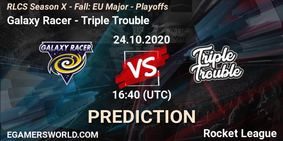 Galaxy Racer vs Triple Trouble: Betting TIp, Match Prediction. 24.10.20. Rocket League, RLCS Season X - Fall: EU Major - Playoffs