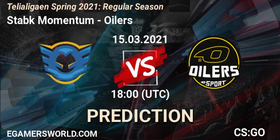 Stabæk Momentum vs Oilers: Betting TIp, Match Prediction. 15.03.2021 at 18:00. Counter-Strike (CS2), Telialigaen Spring 2021: Regular Season