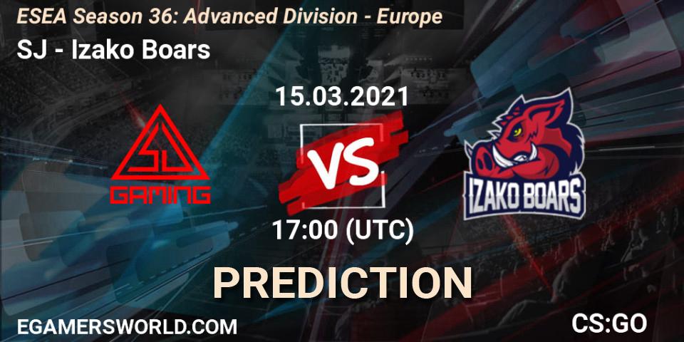 SJ vs Izako Boars: Betting TIp, Match Prediction. 15.03.21. CS2 (CS:GO), ESEA Season 36: Europe - Advanced Division
