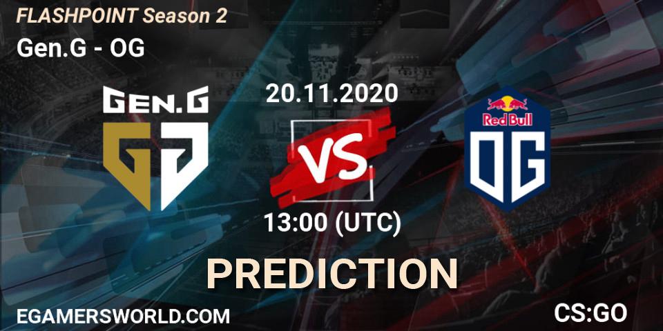 Gen.G vs OG: Betting TIp, Match Prediction. 20.11.20. CS2 (CS:GO), Flashpoint Season 2