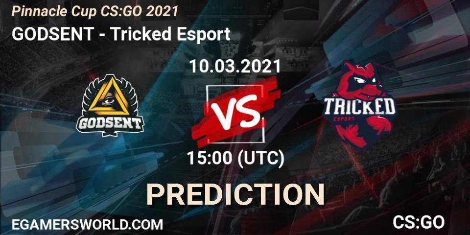 GODSENT vs Tricked Esport: Betting TIp, Match Prediction. 10.03.21. CS2 (CS:GO), Pinnacle Cup #1