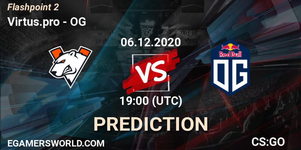 Virtus.pro vs OG: Betting TIp, Match Prediction. 06.12.20. CS2 (CS:GO), Flashpoint Season 2