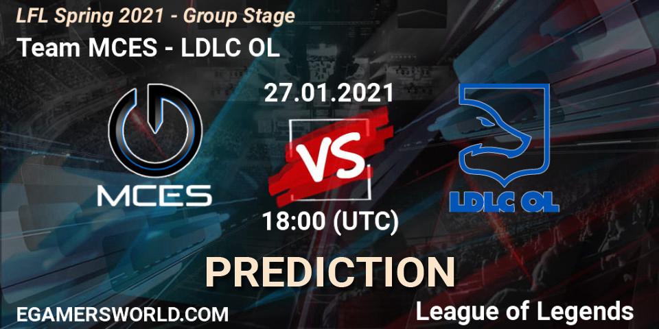 Team MCES vs LDLC OL: Betting TIp, Match Prediction. 27.01.21. LoL, LFL Spring 2021 - Group Stage