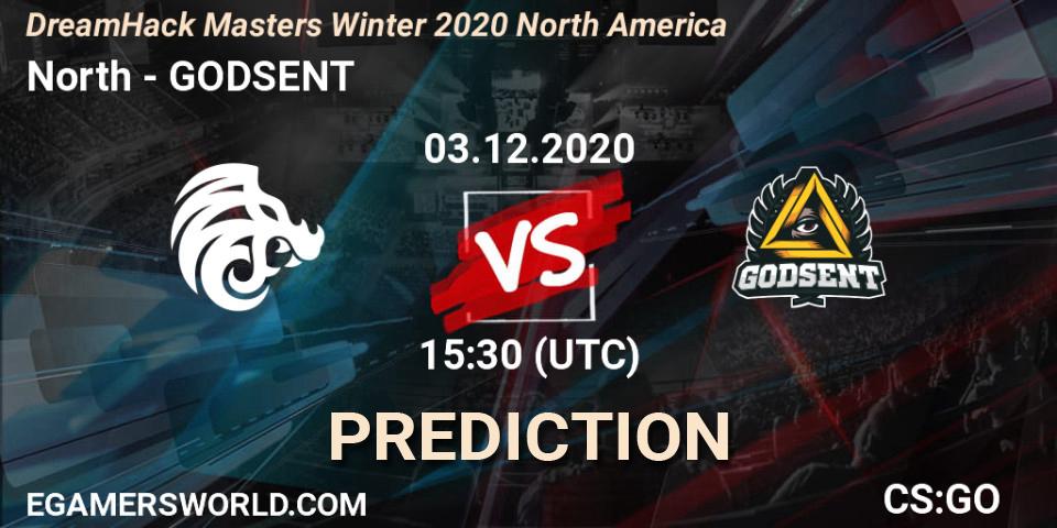 North vs GODSENT: Betting TIp, Match Prediction. 03.12.20. CS2 (CS:GO), DreamHack Masters Winter 2020 Europe