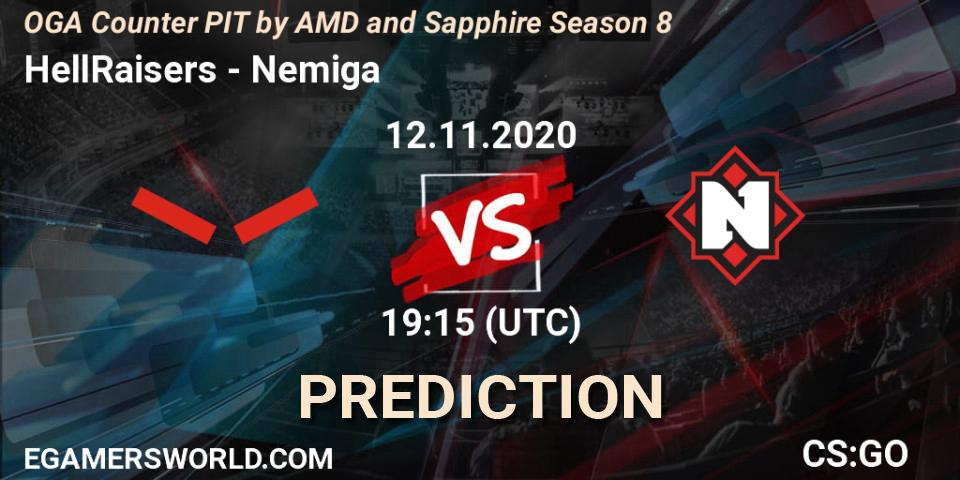 HellRaisers vs Nemiga: Betting TIp, Match Prediction. 12.11.20. CS2 (CS:GO), OGA Counter PIT by AMD and Sapphire Season 8