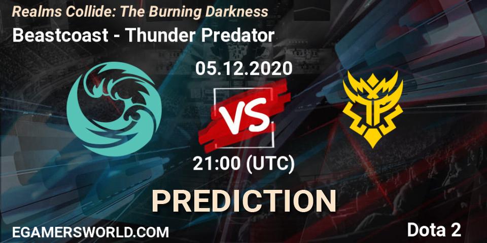 Beastcoast vs Thunder Predator: Betting TIp, Match Prediction. 05.12.20. Dota 2, Realms Collide: The Burning Darkness