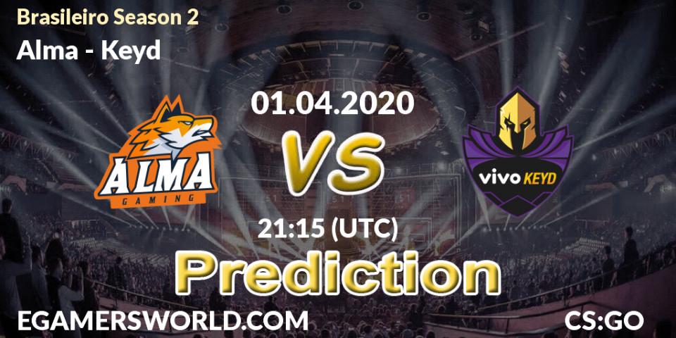 Alma vs Keyd: Betting TIp, Match Prediction. 27.04.20. CS2 (CS:GO), Brasileirão Season 2