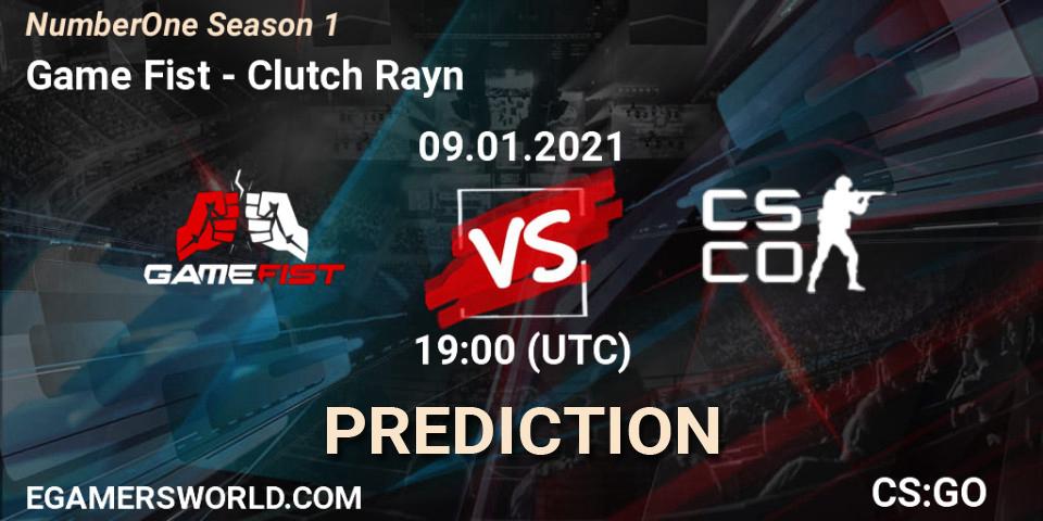 Game Fist vs Clutch Rayn: Betting TIp, Match Prediction. 09.01.21. CS2 (CS:GO), NumberOne Season 1