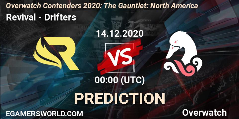 Revival vs Drifters: Betting TIp, Match Prediction. 14.12.20. Overwatch, Overwatch Contenders 2020: The Gauntlet: North America