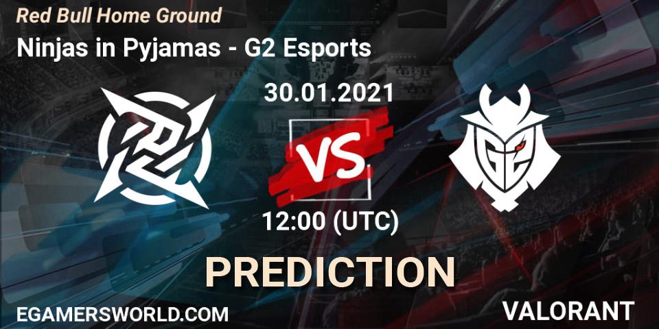 Ninjas in Pyjamas vs G2 Esports: Betting TIp, Match Prediction. 30.01.2021 at 12:00. VALORANT, Red Bull Home Ground