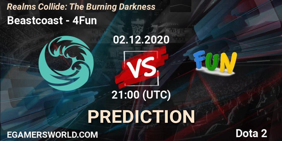 Beastcoast vs 4Fun: Betting TIp, Match Prediction. 03.12.20. Dota 2, Realms Collide: The Burning Darkness