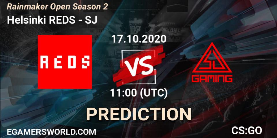 Helsinki REDS vs SJ: Betting TIp, Match Prediction. 17.10.20. CS2 (CS:GO), Rainmaker Open Season 2