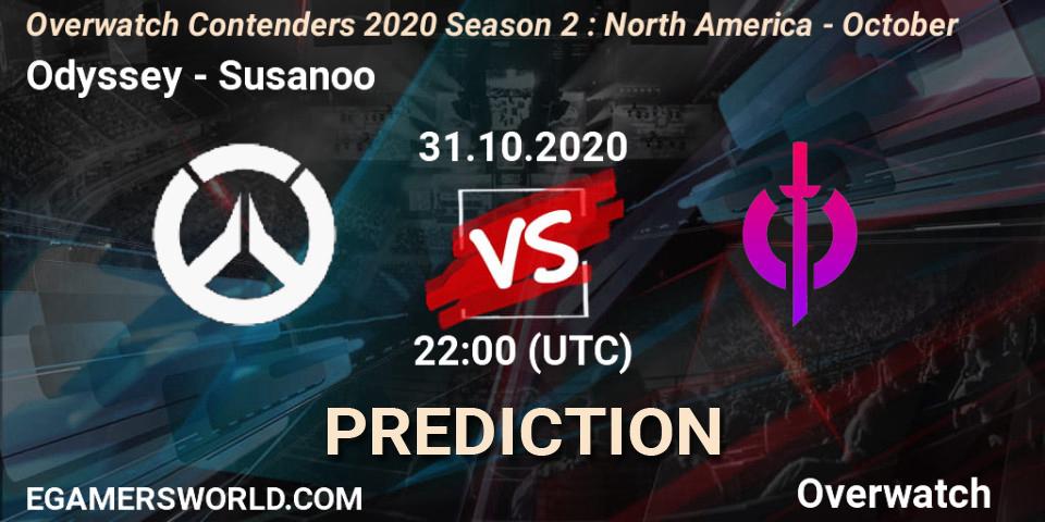 Odyssey vs Susanoo: Betting TIp, Match Prediction. 31.10.2020 at 22:00. Overwatch, Overwatch Contenders 2020 Season 2: North America - October