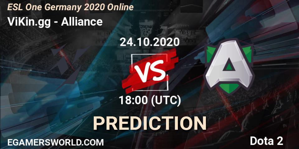 ViKin.gg vs Alliance: Betting TIp, Match Prediction. 24.10.20. Dota 2, ESL One Germany 2020 Online