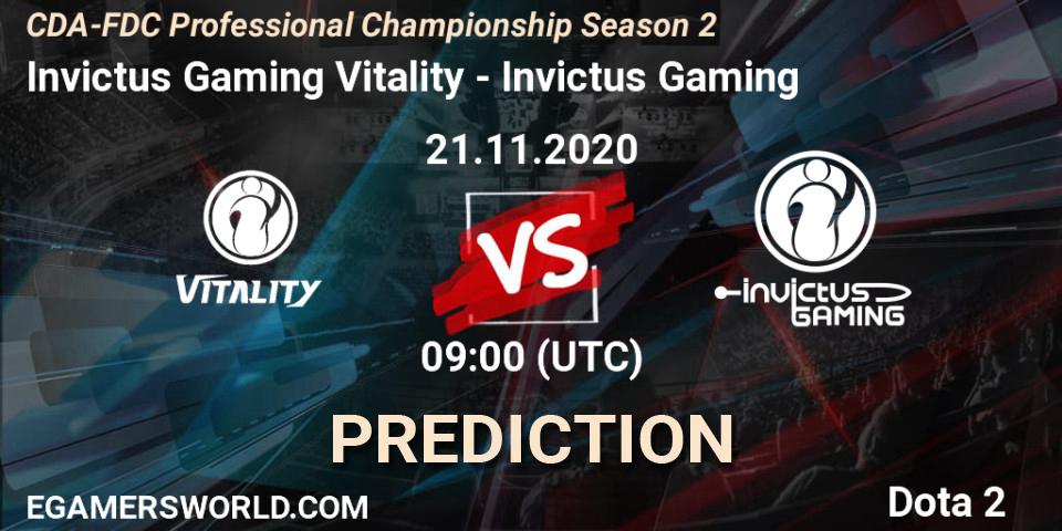 Invictus Gaming Vitality vs Invictus Gaming: Betting TIp, Match Prediction. 21.11.20. Dota 2, CDA-FDC Professional Championship Season 2