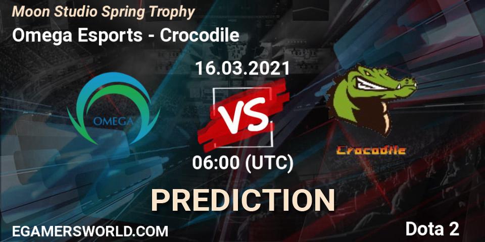 Omega Esports vs Crocodile: Betting TIp, Match Prediction. 16.03.2021 at 06:16. Dota 2, Moon Studio Spring Trophy