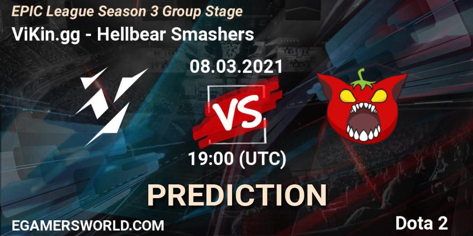 ViKin.gg vs Hellbear Smashers: Betting TIp, Match Prediction. 08.03.2021 at 21:05. Dota 2, EPIC League Season 3 Group Stage