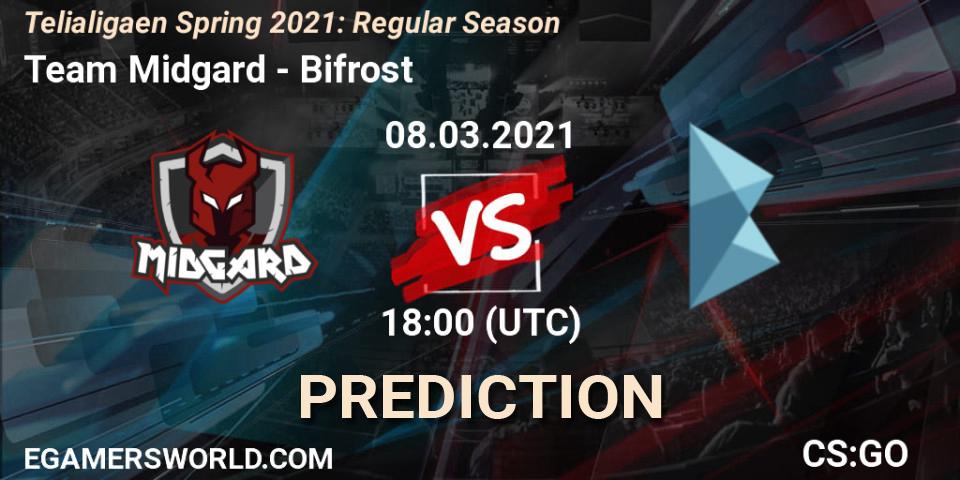 Team Midgard vs Bifrost: Betting TIp, Match Prediction. 12.03.2021 at 19:00. Counter-Strike (CS2), Telialigaen Spring 2021: Regular Season