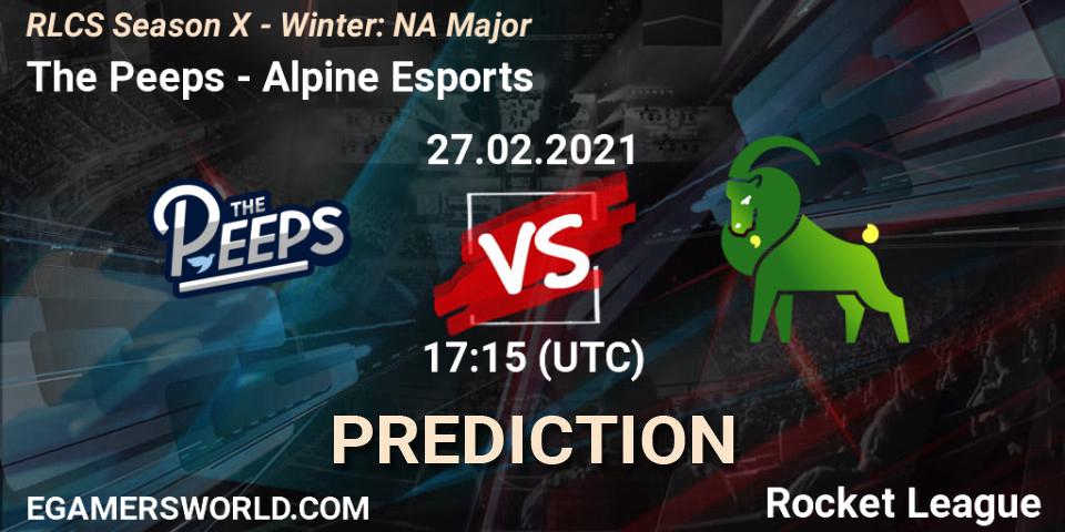 The Peeps vs Alpine Esports: Betting TIp, Match Prediction. 27.02.21. Rocket League, RLCS Season X - Winter: NA Major