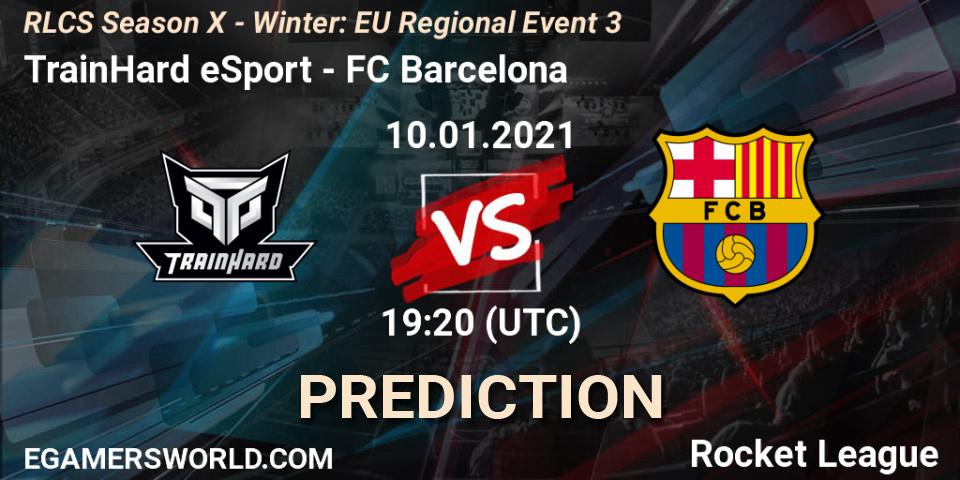 TrainHard eSport vs FC Barcelona: Betting TIp, Match Prediction. 10.01.21. Rocket League, RLCS Season X - Winter: EU Regional Event 3