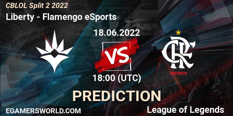 Liberty vs Flamengo eSports: Betting TIp, Match Prediction. 18.06.2022 at 18:20. LoL, CBLOL Split 2 2022