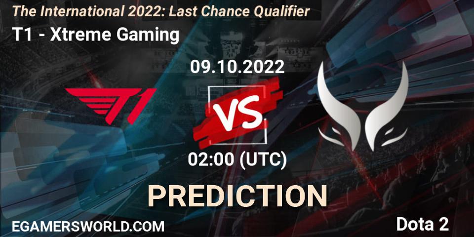 T1 vs Xtreme Gaming: Betting TIp, Match Prediction. 09.10.22. Dota 2, The International 2022: Last Chance Qualifier