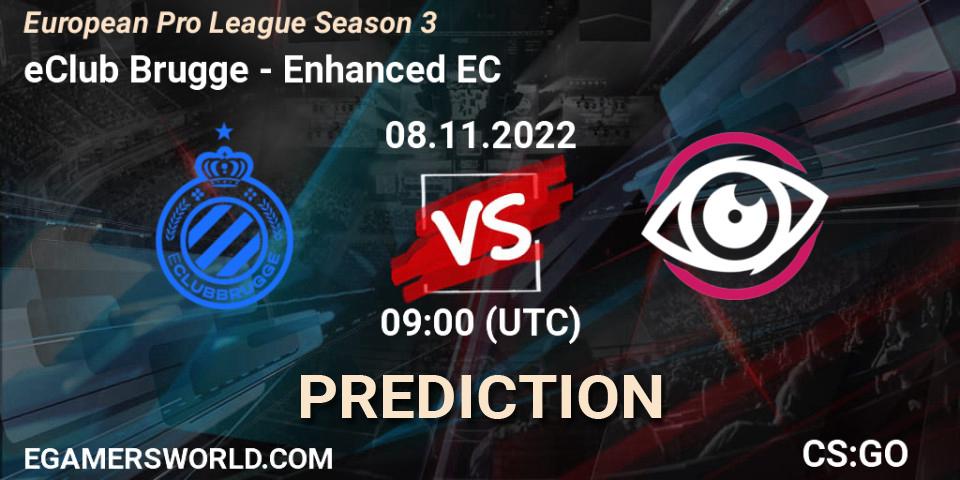 eClub Brugge vs Enhanced EC: Betting TIp, Match Prediction. 08.11.22. CS2 (CS:GO), European Pro League Season 3