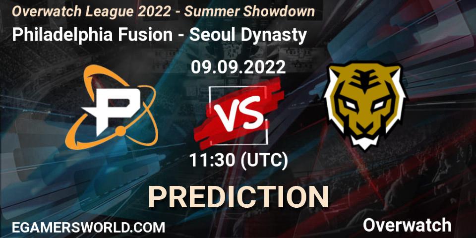 Philadelphia Fusion vs Seoul Dynasty: Betting TIp, Match Prediction. 09.09.22. Overwatch, Overwatch League 2022 - Summer Showdown