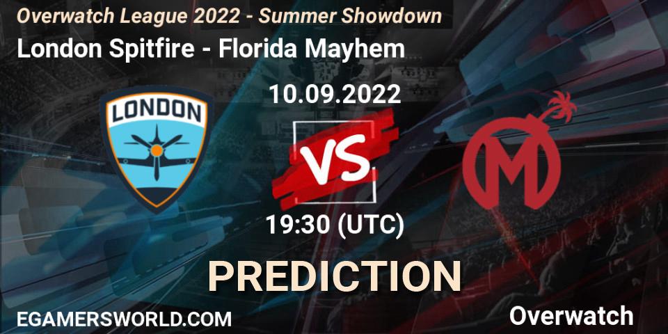 London Spitfire vs Florida Mayhem: Betting TIp, Match Prediction. 10.09.22. Overwatch, Overwatch League 2022 - Summer Showdown