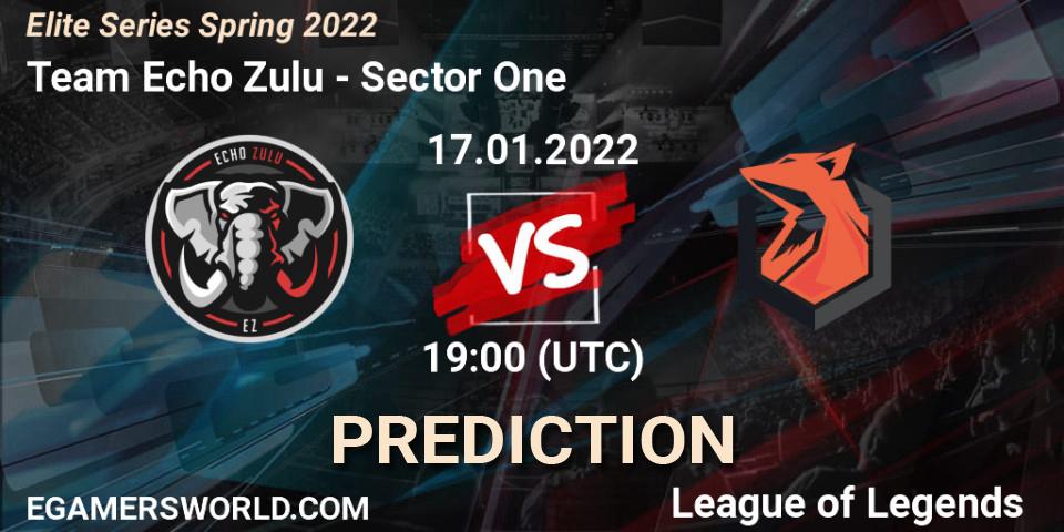 Team Echo Zulu vs Sector One: Betting TIp, Match Prediction. 17.01.22. LoL, Elite Series Spring 2022