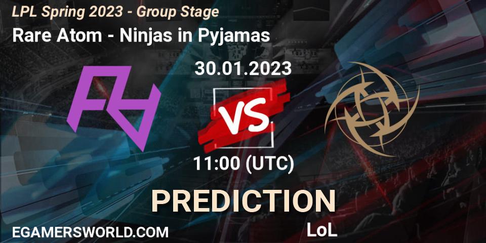 Rare Atom vs Ninjas in Pyjamas: Betting TIp, Match Prediction. 30.01.23. LoL, LPL Spring 2023 - Group Stage