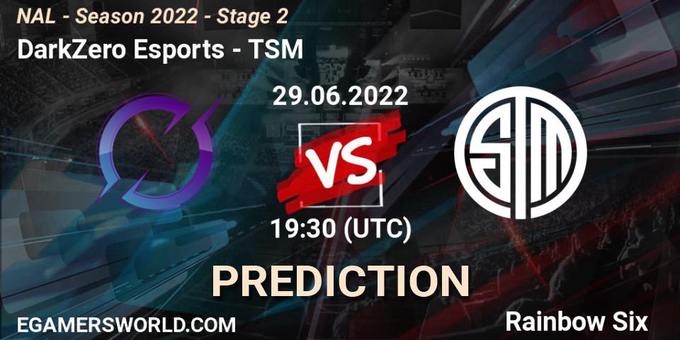 DarkZero Esports vs TSM: Betting TIp, Match Prediction. 29.06.22. Rainbow Six, NAL - Season 2022 - Stage 2
