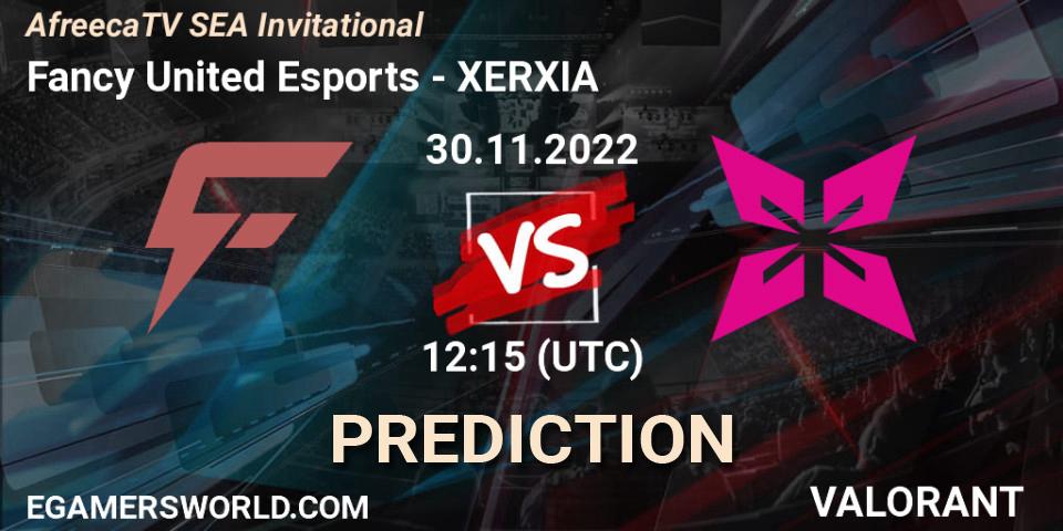 Fancy United Esports vs XERXIA: Betting TIp, Match Prediction. 30.11.2022 at 12:15. VALORANT, AfreecaTV SEA Invitational