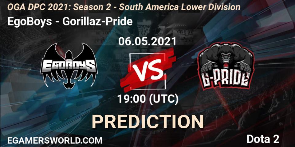 EgoBoys vs Gorillaz-Pride: Betting TIp, Match Prediction. 06.05.21. Dota 2, OGA DPC 2021: Season 2 - South America Lower Division 