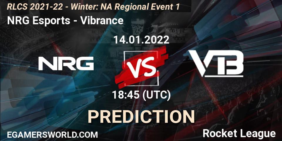 NRG Esports vs Vibrance: Betting TIp, Match Prediction. 14.01.22. Rocket League, RLCS 2021-22 - Winter: NA Regional Event 1