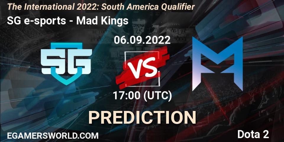 SG e-sports vs Mad Kings: Betting TIp, Match Prediction. 06.09.22. Dota 2, The International 2022: South America Qualifier