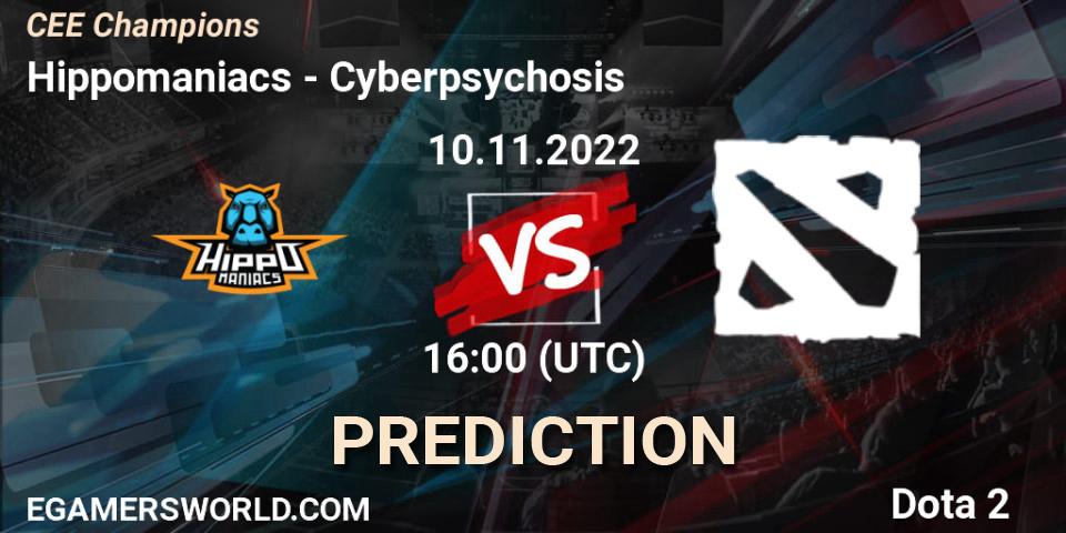 Hippomaniacs vs Cyberpsychosis: Betting TIp, Match Prediction. 10.11.22. Dota 2, CEE Champions
