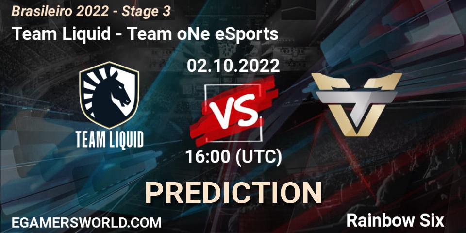 Team Liquid vs Team oNe eSports: Betting TIp, Match Prediction. 02.10.22. Rainbow Six, Brasileirão 2022 - Stage 3