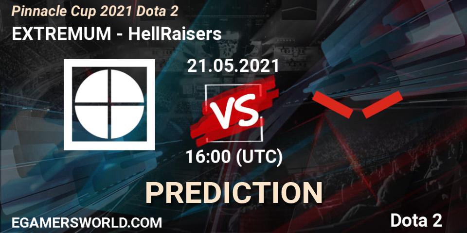 EXTREMUM vs HellRaisers: Betting TIp, Match Prediction. 21.05.21. Dota 2, Pinnacle Cup 2021 Dota 2