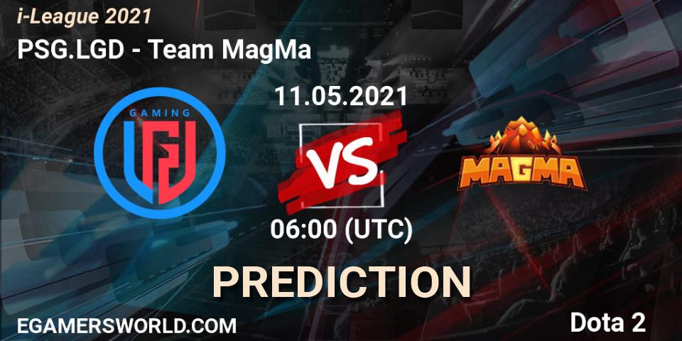 PSG.LGD vs Team MagMa: Betting TIp, Match Prediction. 11.05.2021 at 06:01. Dota 2, i-League 2021 Season 1